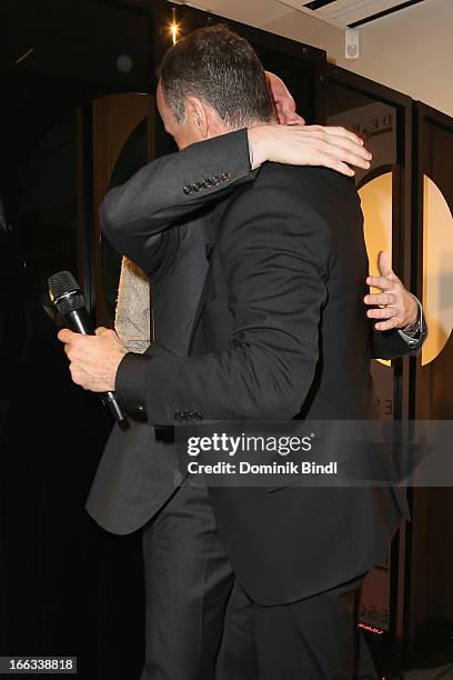 Daniel Wingate and Bruno Saelzer attend the Escada and De Rigo Vision Eyewear Design Contest Cocktail on April 11, 2013 in Munich, Germany.