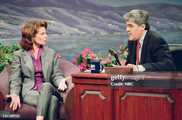 Episode 261 -- Pictured: Actress Kathryn Harrold during an interview with host Jay Leno on July 12, 1993--