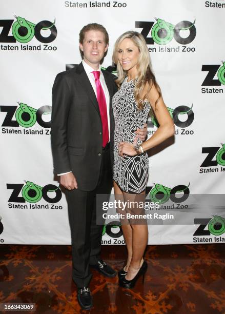 Eric Trump and Lara Yunaska attend the 2013 Staten Island Zoological Society Ball at Richmond Country Club on April 11, 2013 in the Staten Island...