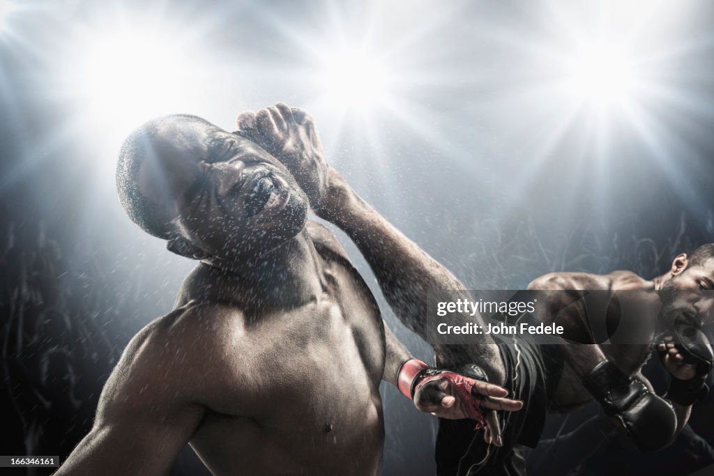 African American MMA fighters fighting