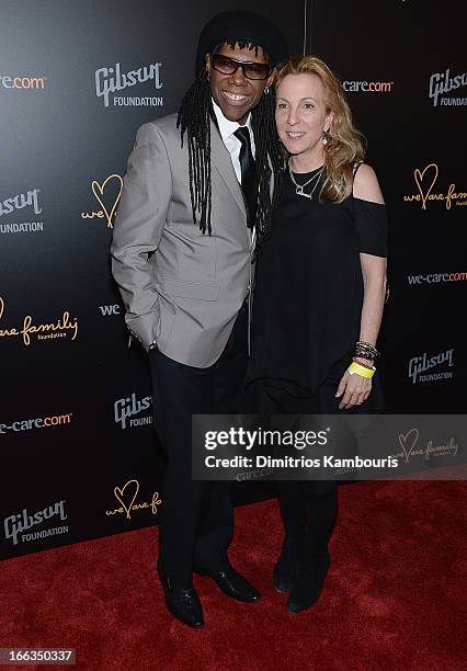 Nile Rodgers and Susan Rockefeller attend the 0213 We Are Family Honors Gala at Manhattan Center Grand Ballroom on April 11, 2013 in New York City.