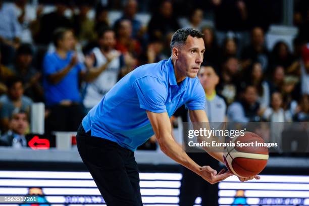 Pablo Prigioni Head Coach of Argentina during FIBA Olympic Pre-Qualifying Tournament Final match between Bahamas and Argentina on August 20, 2023 in...