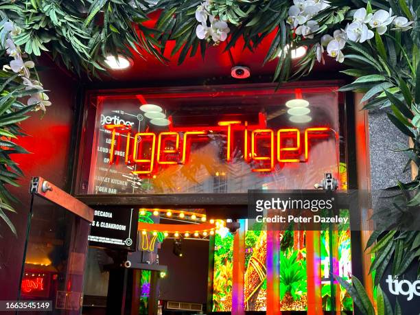 Haymarket, LONDON,ENGLAND Tiger Tiger store sign External Store Sign London, England.