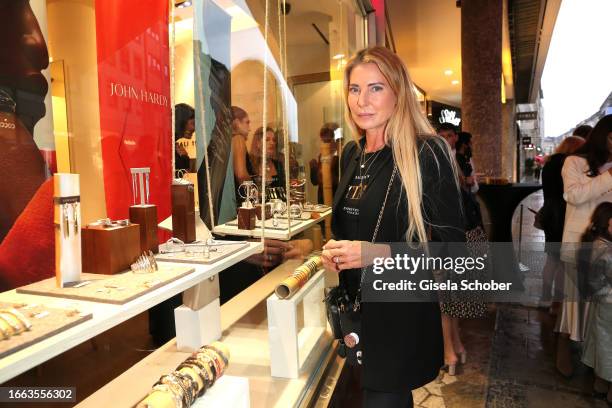 Giulia Siegel during the presentation of the John Hardy Collection at Marrying boutique on September 13, 2023 in Munich, Germany.