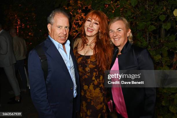 David Armstrong-Jones, 2nd Earl of Snowdon,, Charlotte Tilbury and Dora Loewenstein attend the ATG Summer Party hosted by Ambassador Theatre Group...