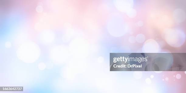 defocused lights on blue pink gradient background - glowing stock pictures, royalty-free photos & images