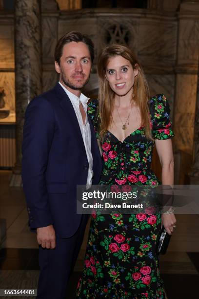 Edoardo Mapelli Mozzi and Princess Beatrice of York attend the private view for "Gabrielle Chanel. Fashion Manifesto" at the Victoria & Albert Museum...