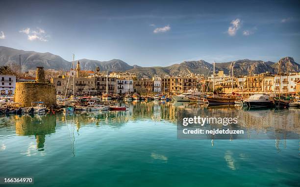 girne( kyrenia ), north cyprus - cyprus stock pictures, royalty-free photos & images