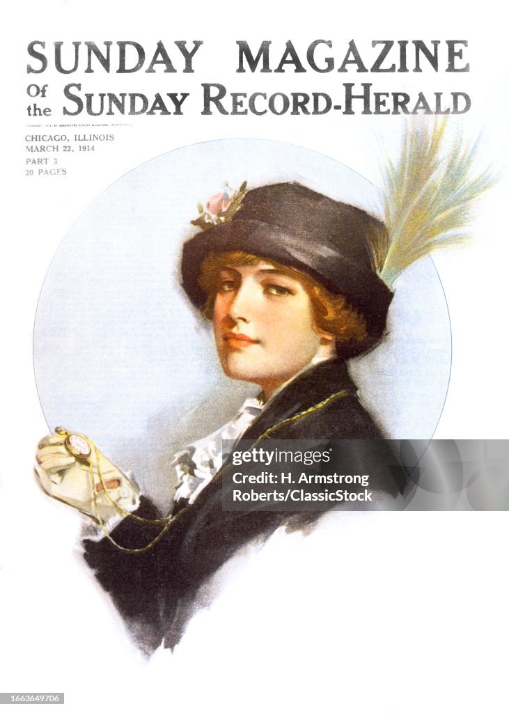 1910s Woman Lookiing...