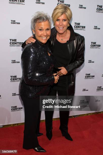 Kathy Travis and tv personality Suze Orman attend The Center Dinner 2013 Gala at Cipriani Wall Street on April 11, 2013 in New York City.