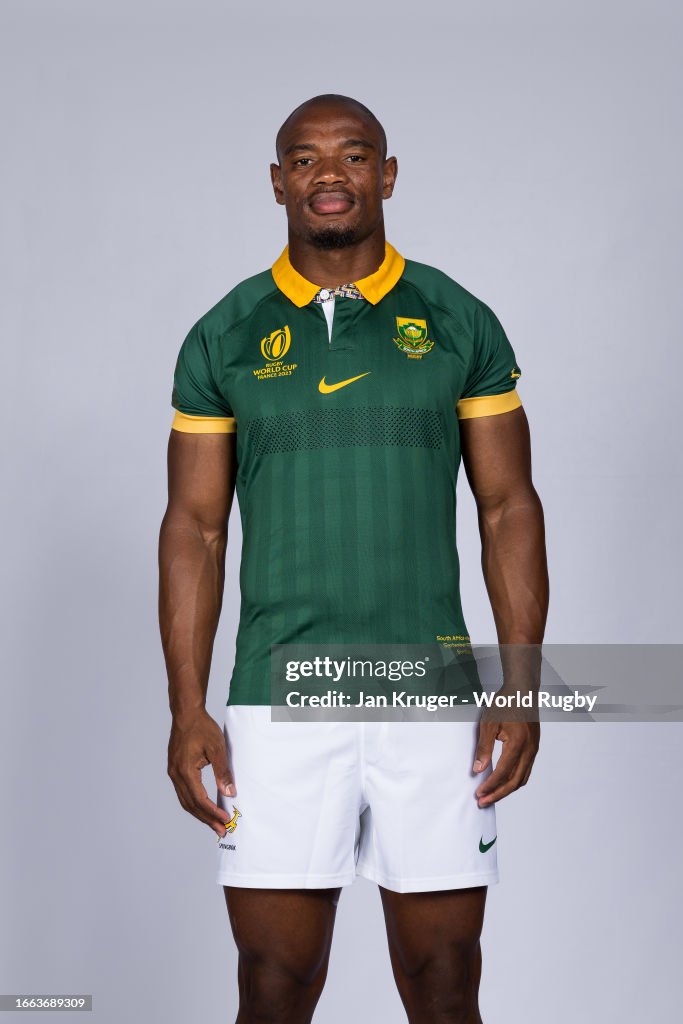Mapimpi Rugby Advert Makazole Mapimpi of South Africa poses for a portrait during the ...