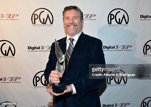 Visual Effects supervisor Bill Westenhofer attends the Producers Guild of America Digital VIP Gala held at a private residence on April 11, 2013 in...