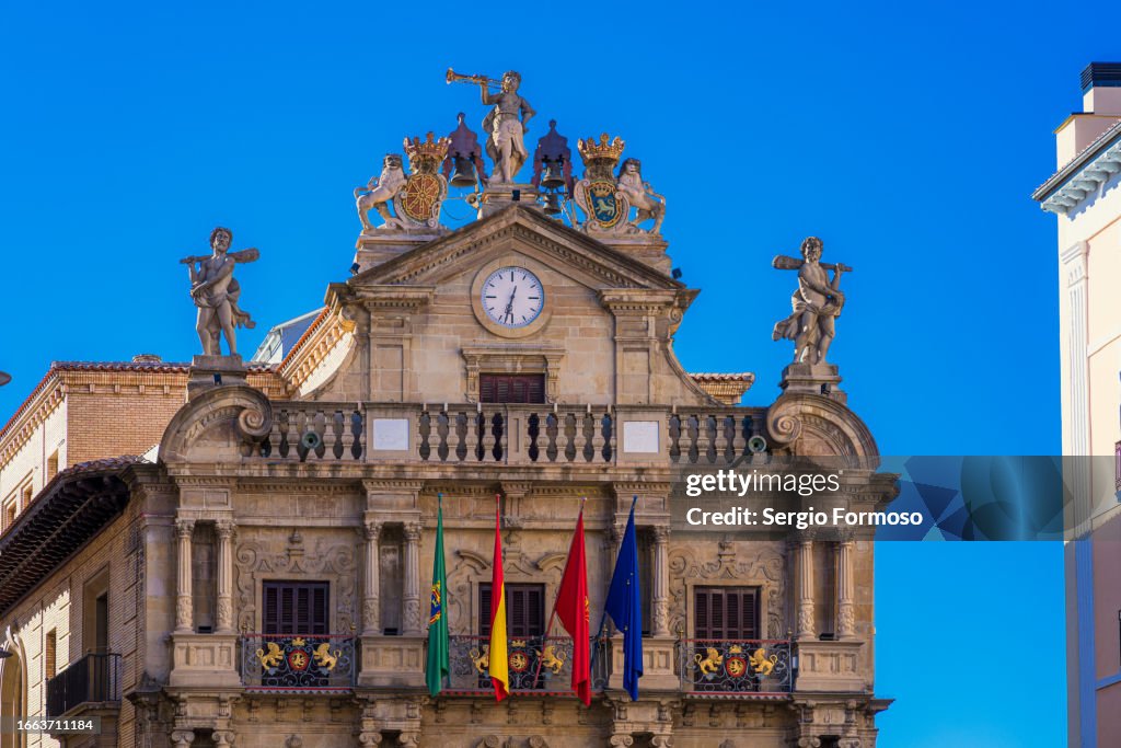 Pamplona Town Hall in Navarra, Spain