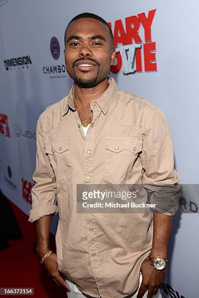 Actor Lil Duval arrives for the premiere of Dimension Films' "Scary Movie 5" at ArcLight Cinemas Cinerama Dome on April 11, 2013 in Hollywood,...