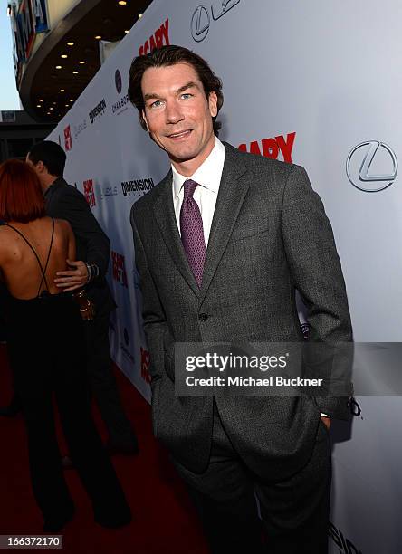 Actor Jerry O'Connell arrives for the premiere of Dimension Films' "Scary Movie 5" at ArcLight Cinemas Cinerama Dome on April 11, 2013 in Hollywood,...
