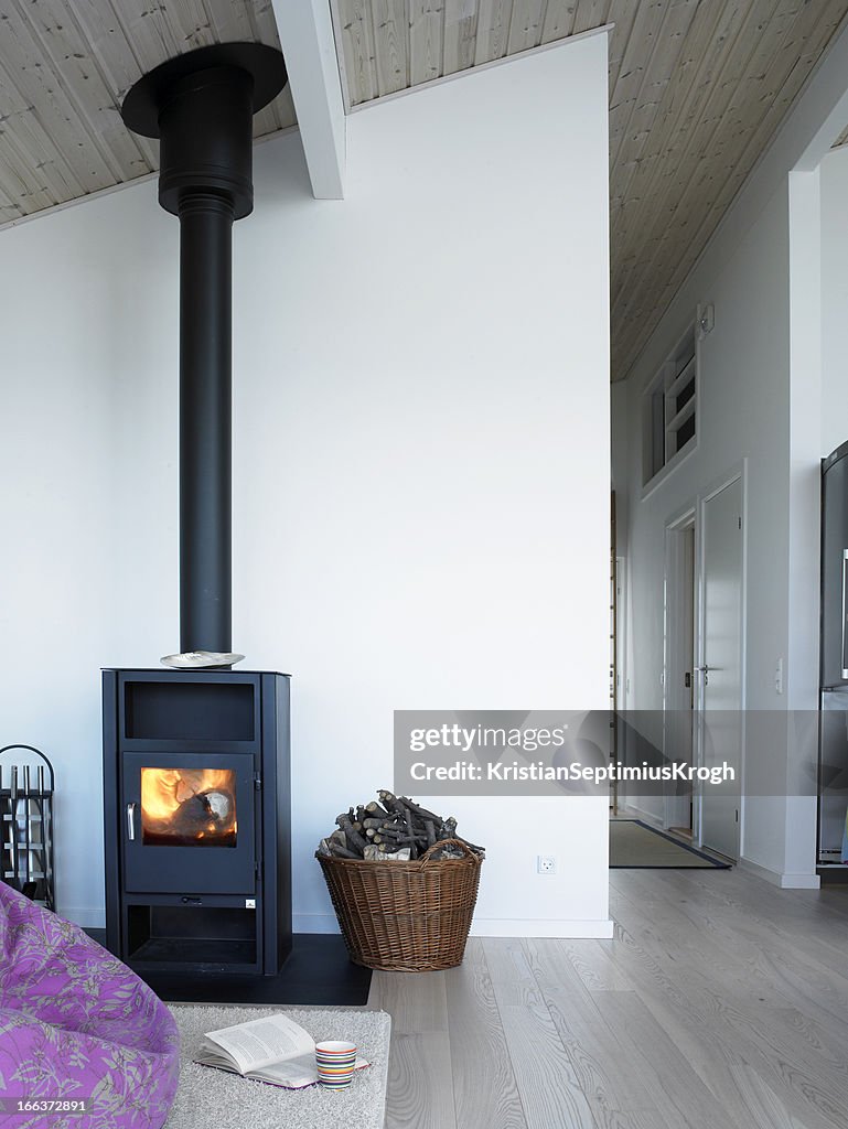 Clean home with wood stove