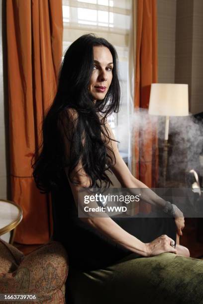 Designer L'Wren Scott at the Carlyle Hotel.