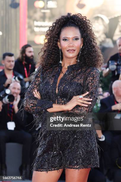 Denny Méndez attends a red carpet for the movie "Origin" at the 80th Venice International Film Festival on September 06, 2023 in Venice, Italy.