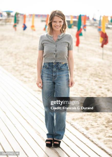 Melanie Thierry attends the "Jury Revelation" Photocall during the 49th Deauville American Film Festival on September 06, 2023 in Deauville, France.