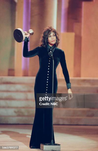 26th NAACP IMAGE AWARDS -- Pictured: Entertainer of the year: Whitney Houston at the 26th NAACP Image Awards held on January 5, 1994 --