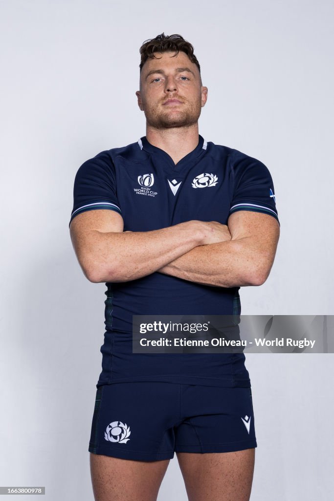 Jack Rampton Rugby Jack Dempsey of Scotland poses for a portrait during the Scotland ...