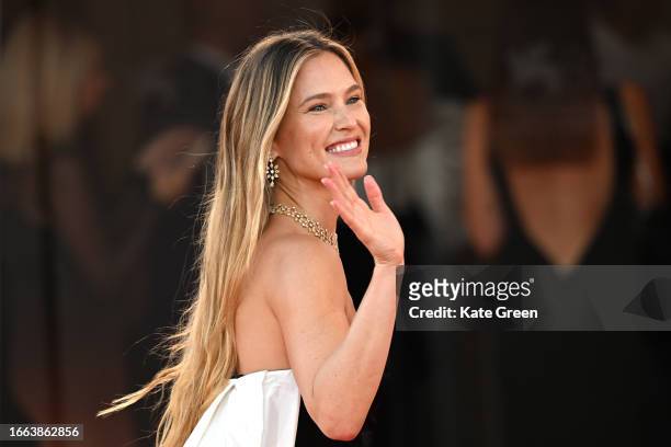 Bar Refaeli attends a red carpet for the movie "Origin" at the 80th Venice International Film Festival on September 06, 2023 in Venice, Italy.