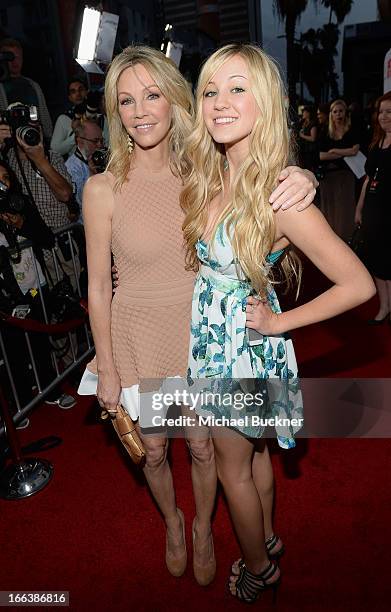 Actress Heather Locklear and daugher Ava Sambora arrive for the premiere of Dimension Films' "Scary Movie 5" at ArcLight Cinemas Cinerama Dome on...