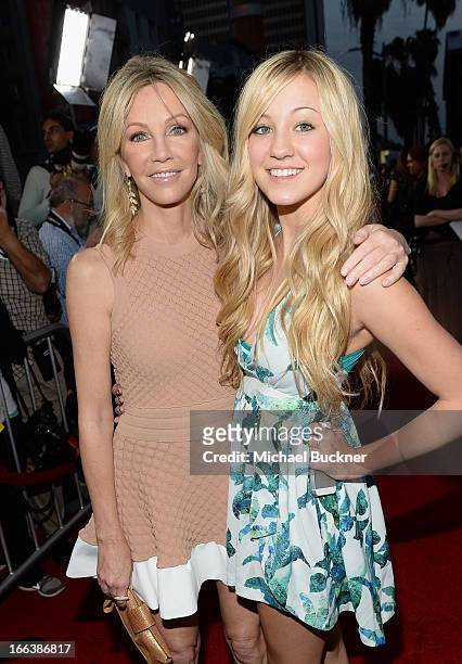 Actress Heather Locklear and daugher Ava Sambora arrive for the premiere of Dimension Films' "Scary Movie 5" at ArcLight Cinemas Cinerama Dome on...