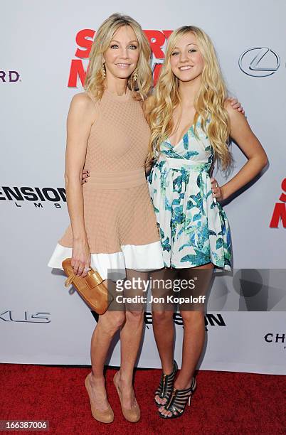 Actress Heather Locklear and daughter Ava Elizabeth Sambora arrive at the Los Angeles Premiere "Scary Movie V" at ArcLight Cinemas Cinerama Dome on...