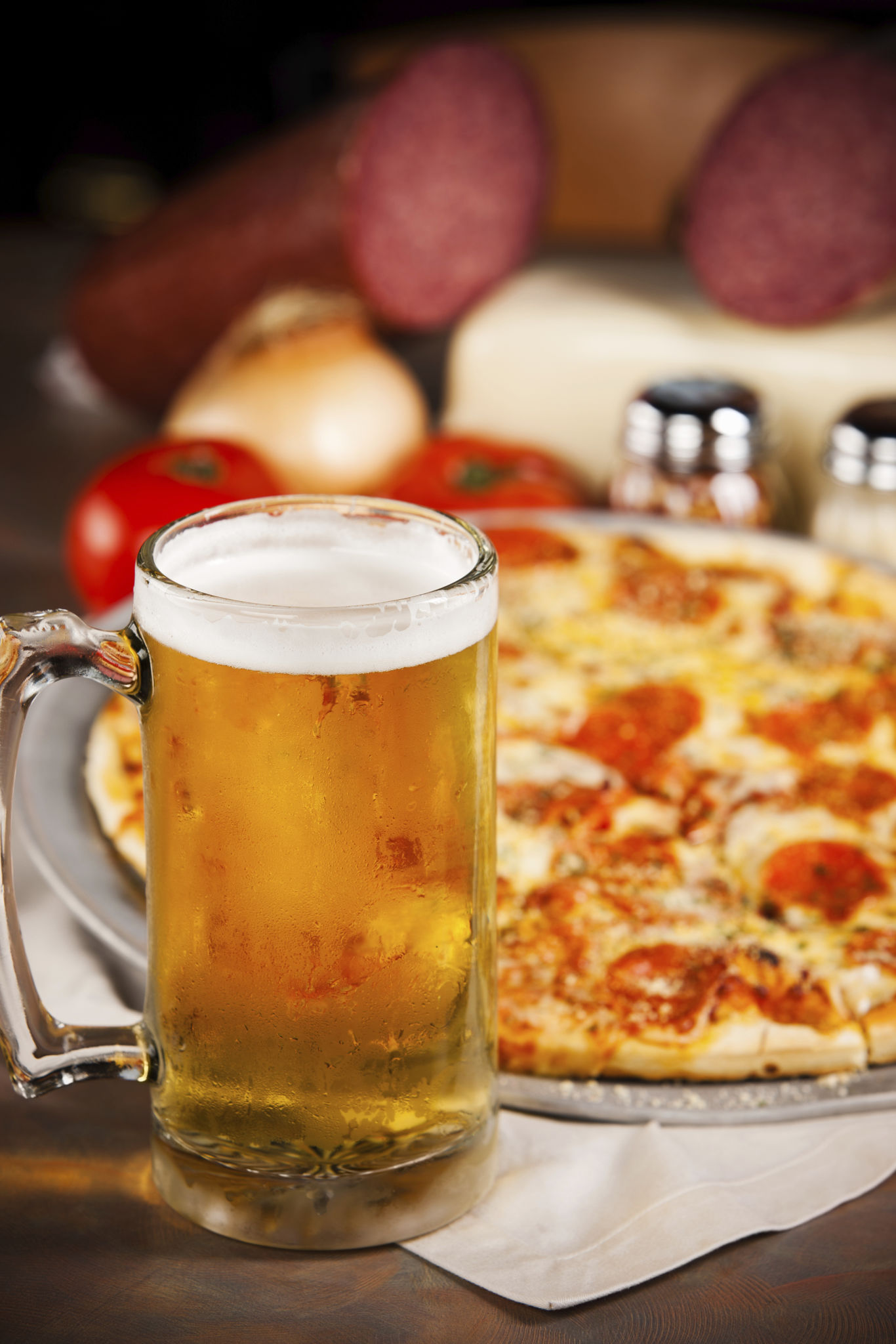 beer pizza