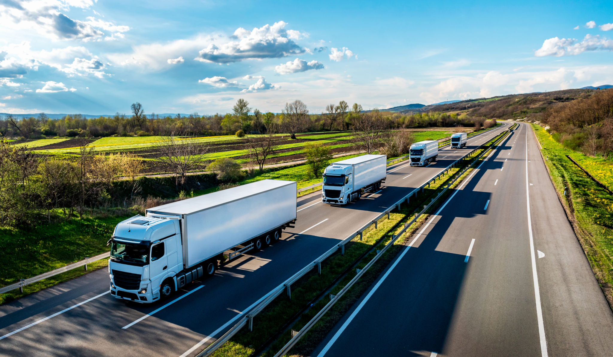 shipping trucks