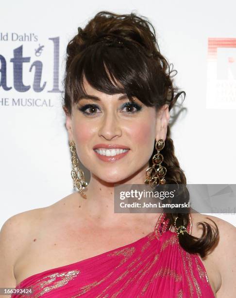 Lesli Margherita attends "Matilda The Musical" Broadway Opening Night after party at the Marriott Marquis Hotel on April 11, 2013 in New York City.