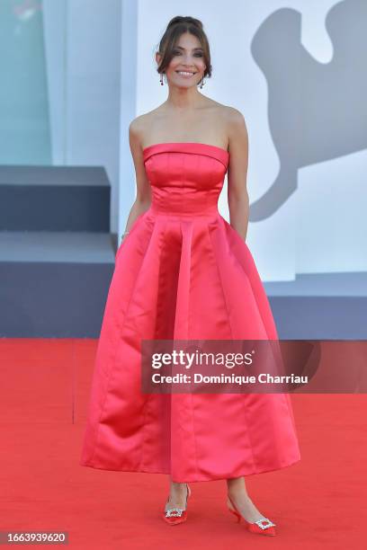 Caterina Murino attends a red carpet for the movie "Origin" at the 80th Venice International Film Festival on September 06, 2023 in Venice, Italy.