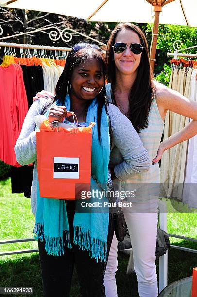 Shar Jackson and a guest attend 3rd Annual Rockn Rolla Movie Awards Eco Party on April 11, 2013 in Los Angeles, California.