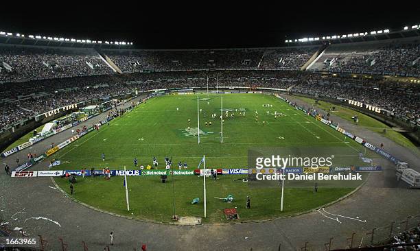 General view of the River Plate Stadium during the Rugby Test match between the Australia Wallabies and the Argentina Pumas played at the River Plate...