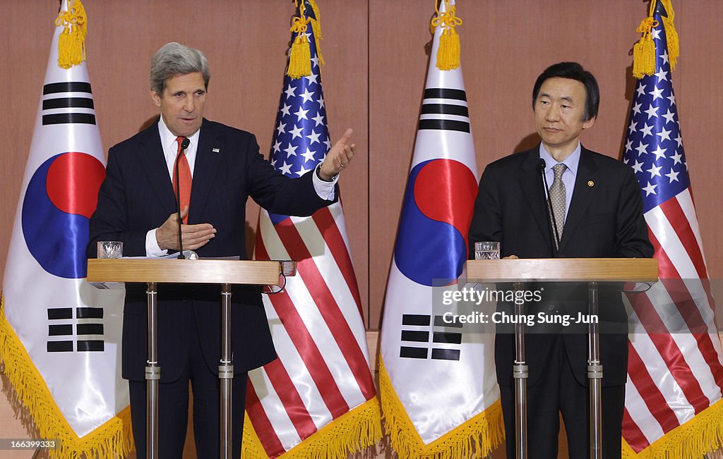U.S. Secretary Of State John Kerry Visits South Korea