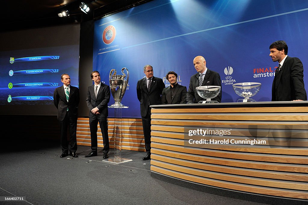 UEFA Champions League and UEFA Europa League - Semi Finals Draw