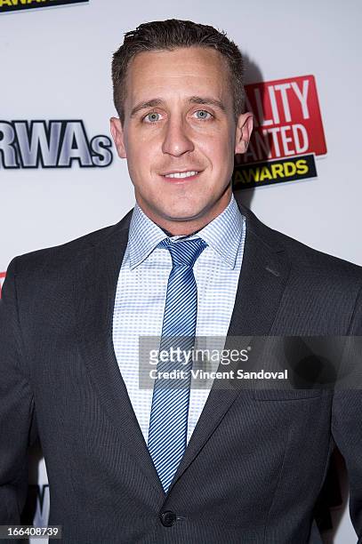 Tv personality Dave Mallet attends the 1st annual 'RealityWanted' Reality TV Awards show at Greystone Mansion on April 11, 2013 in Beverly Hills,...