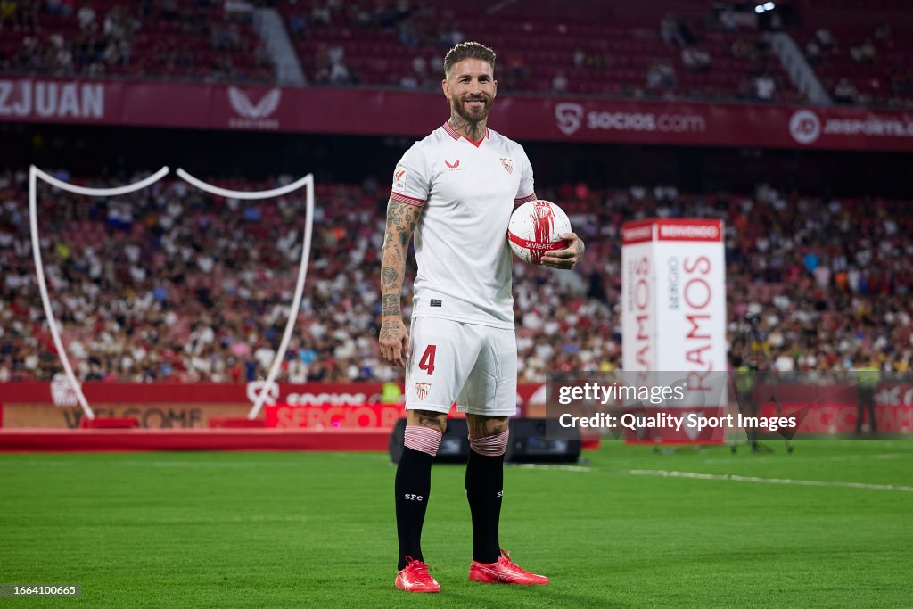 Sevilla FC Unveil New Signing Sergio Ramos