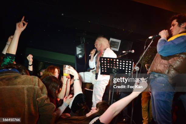 Nicolas Ullmann and Aurelien Wiik perform during The Bus Palladium 3rd Anniversary Party at the Bus Palladium Club on April 11, 2013 in Paris, France.