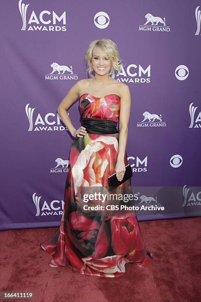 Carrie Underwood on the Red Carpet at The 48th Annual Academy of Country Music Awards, which will be co-hosted by Luke Bryan and Blake Shelton, will...