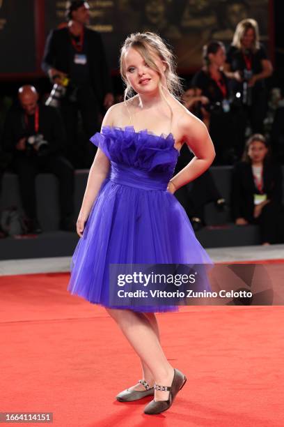 Guest attends a red carpet for "Venice Immersive" at the 80th Venice International Film Festival on September 06, 2023 in Venice, Italy.