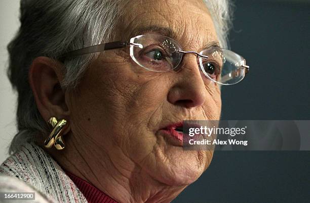 Rep. Virginia Foxx speaks during a news conference April 12, 2013 at the U.S. Capitol in Washington, DC. Grover Norquist, president of Americans for...