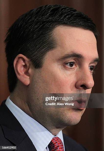 Rep. Devin Nunes speaks during a news conference April 12, 2013 at the U.S. Capitol in Washington, DC. Grover Norquist, president of Americans for...