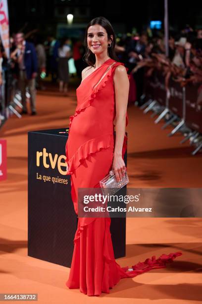 Sandra Gago attends the ‘Masterchef Celebrity’ premiere at the Principal Theater during the day 3 of FesTVal 2023 Television Festival on September...