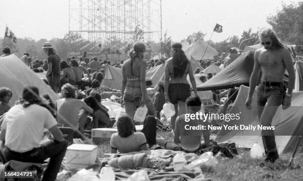 Watkins Glen Rock Festival, Summer Jam at Watkins Glen, N.Y. With The Allman Brothers Band, Grateful Dead and The Band performing. 600,000 rock buffs...