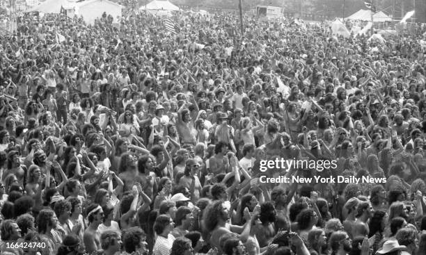 Watkins Glen Rock Festival, Summer Jam at Watkins Glen, N.Y. With The Allman Brothers Band, Grateful Dead and The Band performing. 600,000 rock buffs...