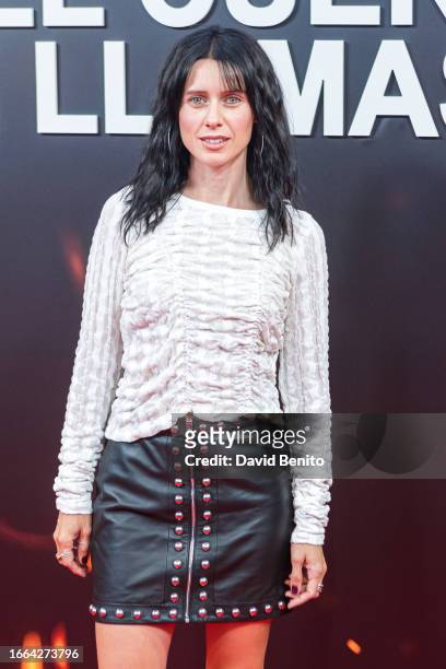 Manuela Velles attends 'El Cuerpo En Llamas' premiere at Capitol Cinema on September 06, 2023 in Madrid, Spain.