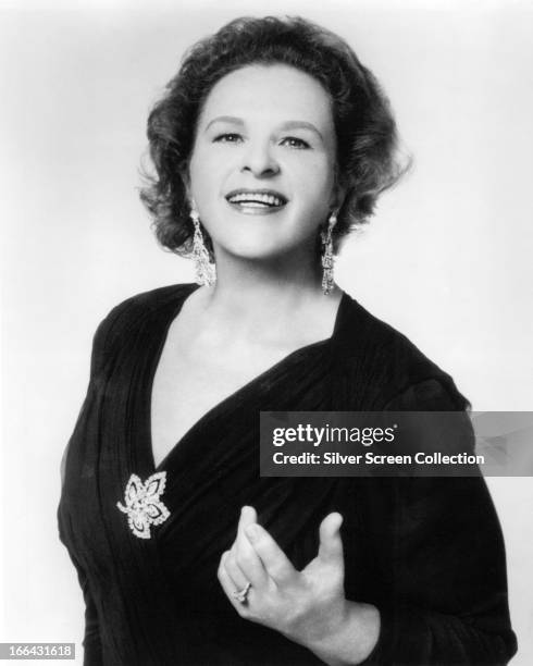 American singer Kate Smith , circa 1970.