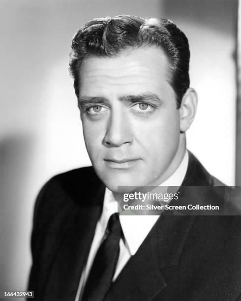 Canadian actor Raymond Burr , circa 1957.